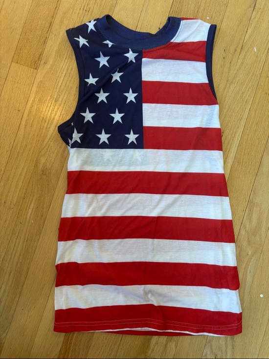 Pacifica Other - Pacifica Stars & Stripes Sleeveless Tank Top - Red, White & Blue